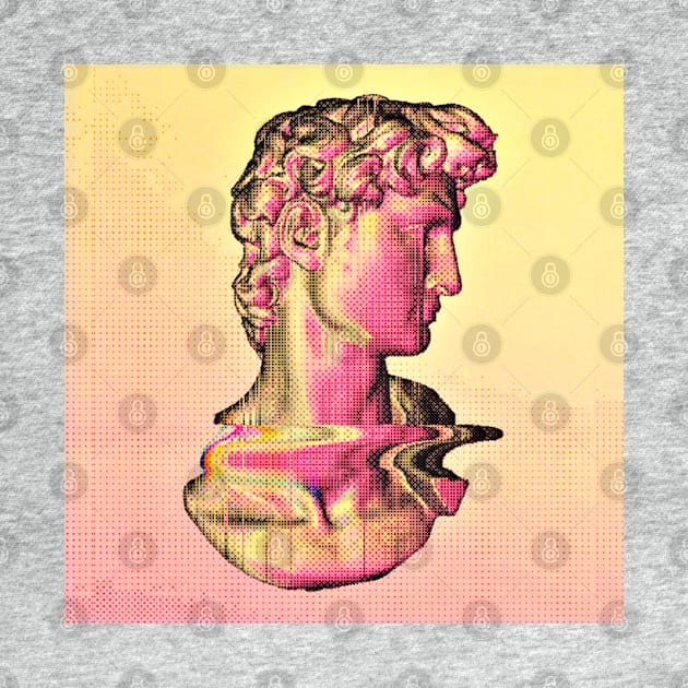 Aesthetic Statue Glitch Matrix ∆∆∆∆ Graphic Design/Illustration by DankFutura